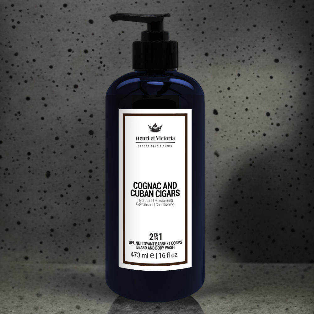 Body and Beard Wash - Cognac and Cuban Cigars - 473 ml