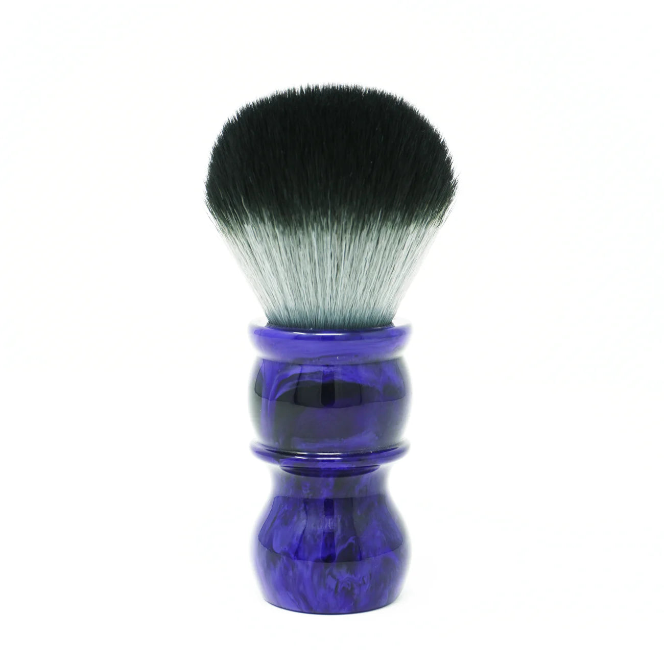 R1736 Yaqi Tuxedo Synthetic Shaving Brush, Blue Handle