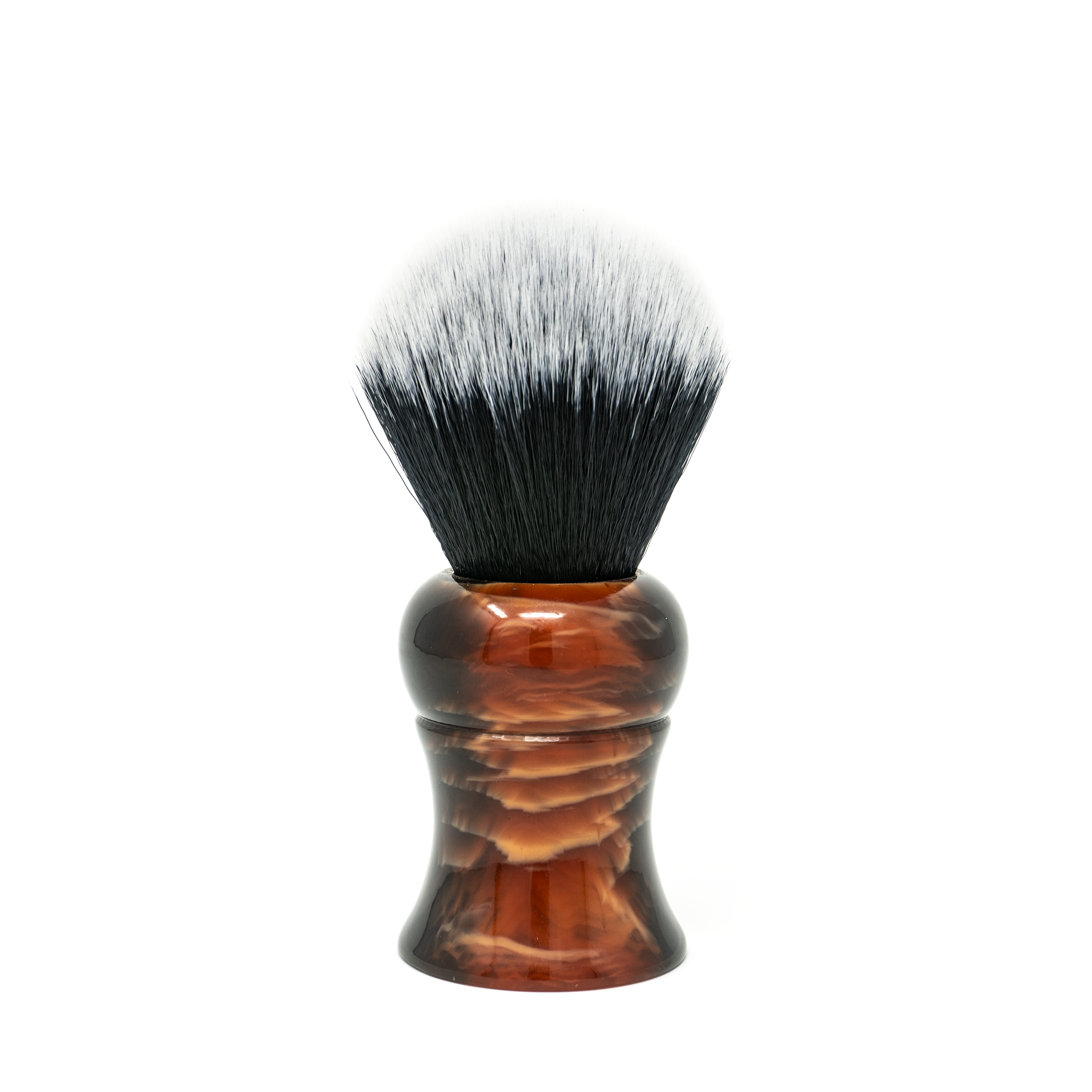 R1511 Yaqi Mixed Red Handle Tuxedo Brush 28mm Knot