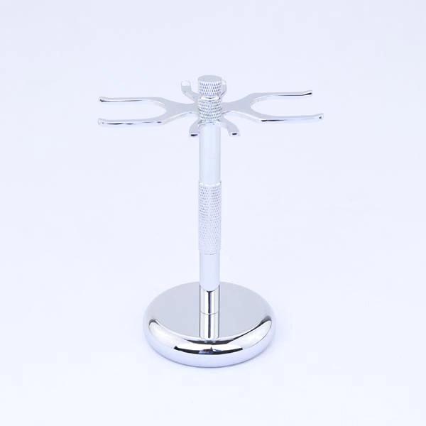 SS1601 Yaqi Chrome Shaving Stand 4 prongs for 24mm 26mm 28mm Shaving Brushes