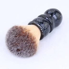 R15101601 Yaqi Obsidian Black - Brown knot Shaving Brush