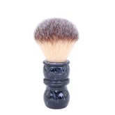 R15101601 Yaqi Obsidian Black - Brown knot Shaving Brush