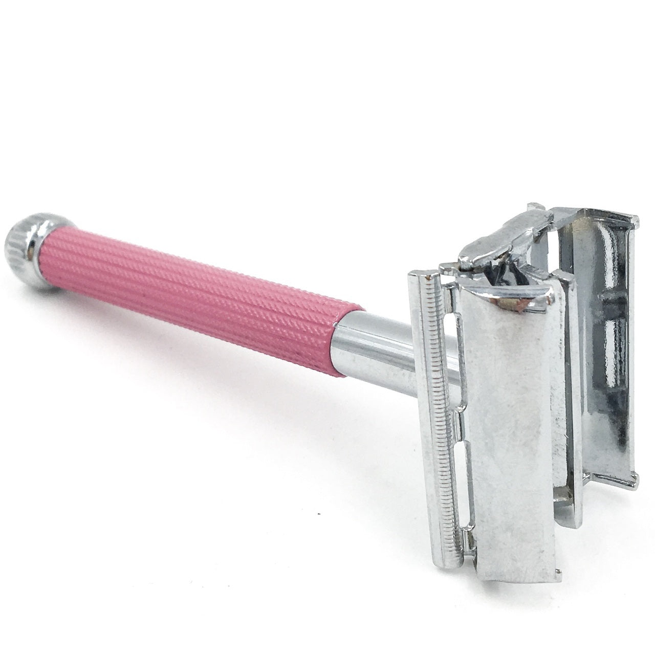 Parker Pink Women's Long Handle Butterfly Open Safety Razor 29L