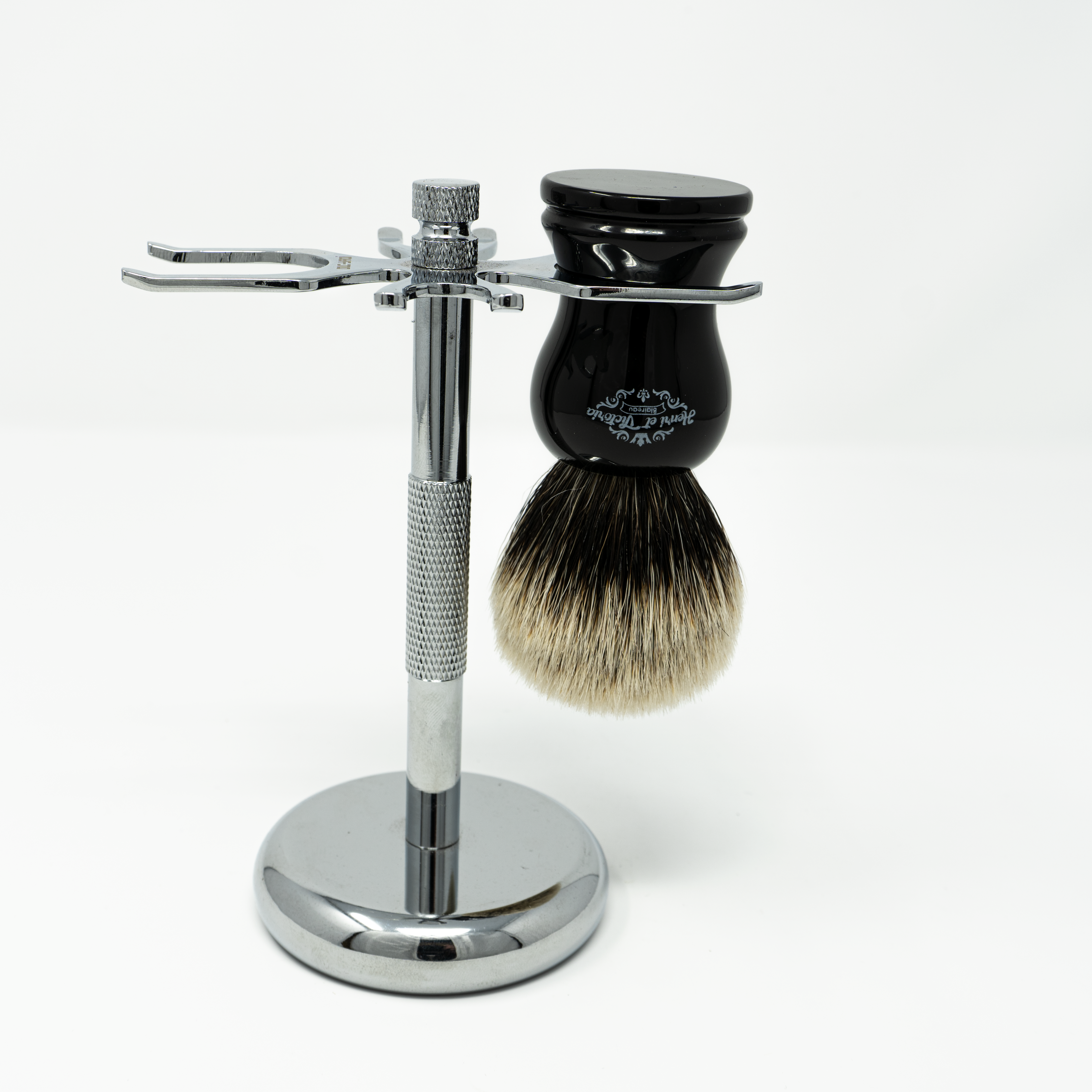 SS1601 Yaqi Chrome Shaving Stand 4 prongs for 24mm 26mm 28mm Shaving Brushes