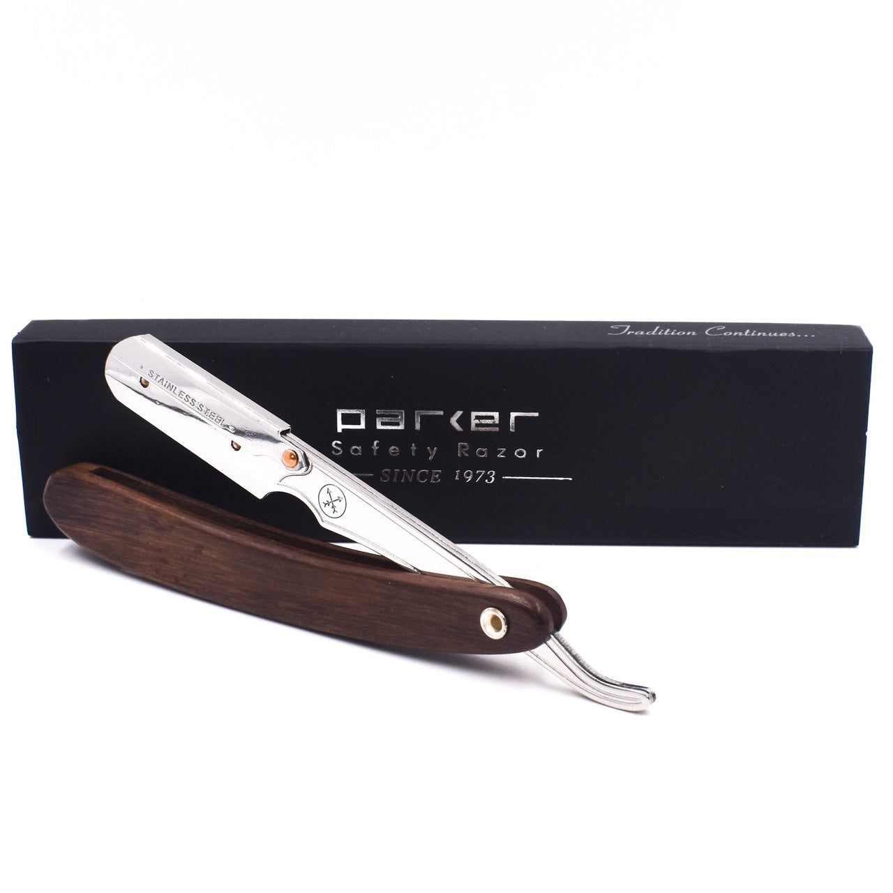 Parker SRDW Dark Wood Handle Straight Razor